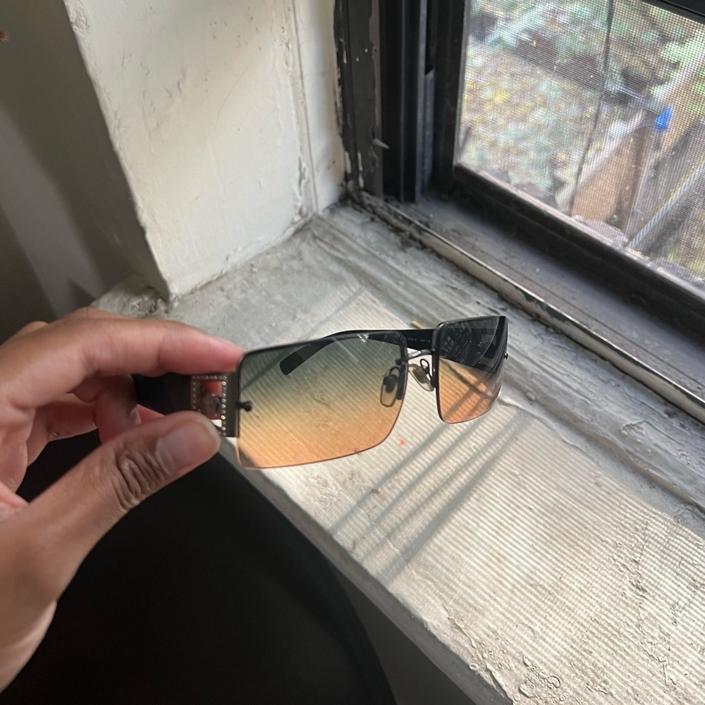 Versace Frameless Gradient Sunglasses